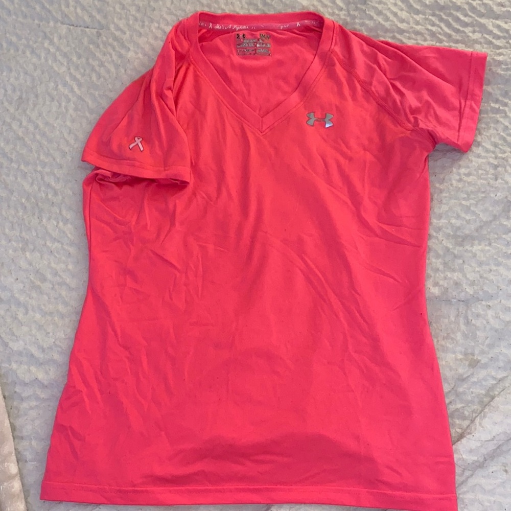 Breast cancer awareness under armor shirt